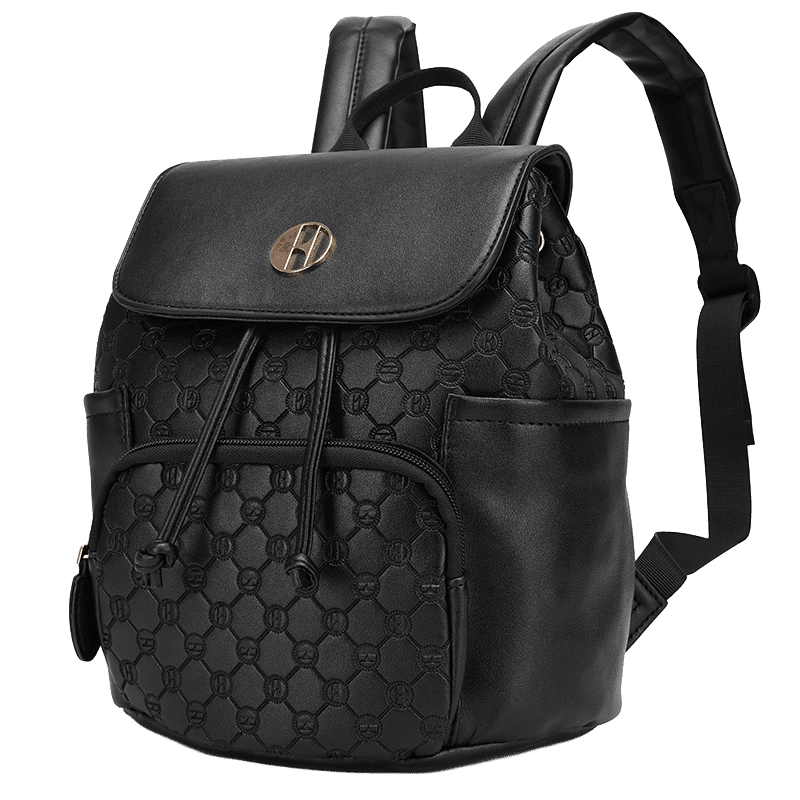 Compass Vegan Leather Monogram Mini Backpack