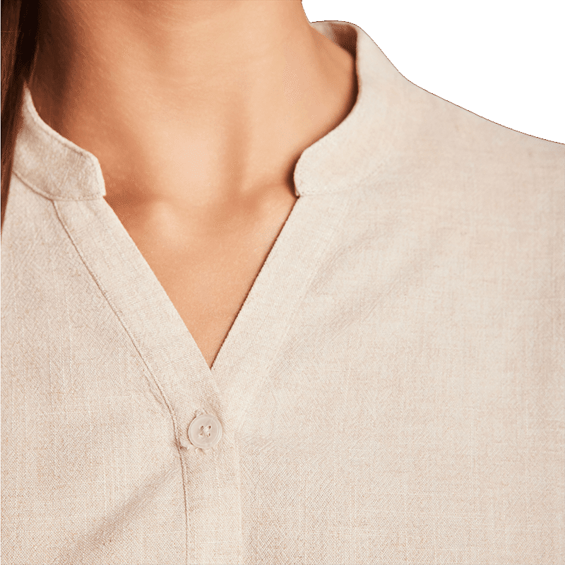 Linen Blend Blouse - S