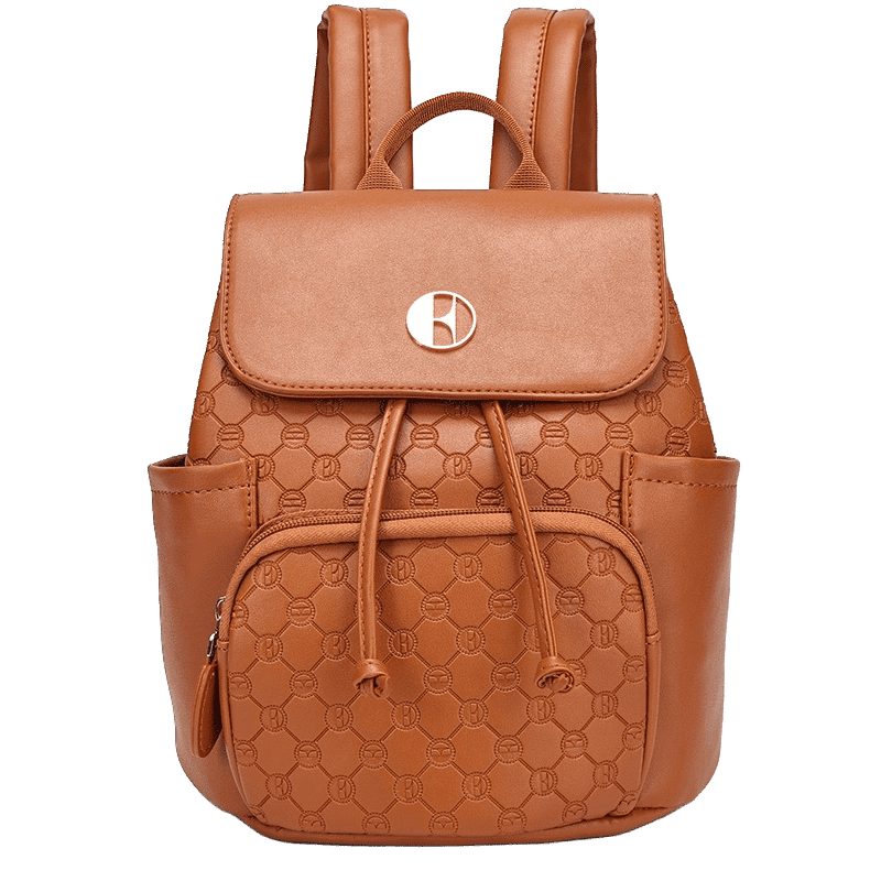Compass Vegan Leather Monogram Mini Backpack