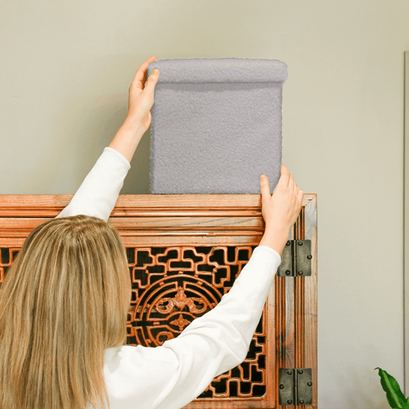 Grey 3 in 1 Storage Ottoman