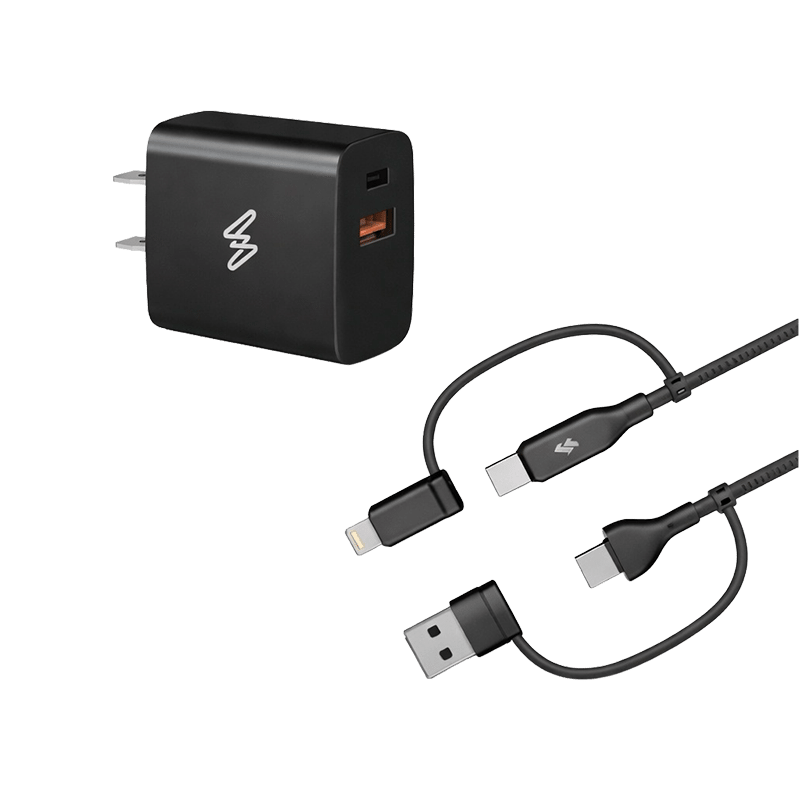 Tech Mod USB PD 20W Wall Charger with 4-in-1 Cable