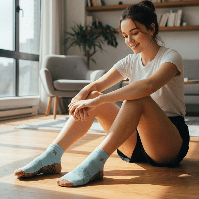 Copper Infused Ankle Compression Socks (3 Pack)