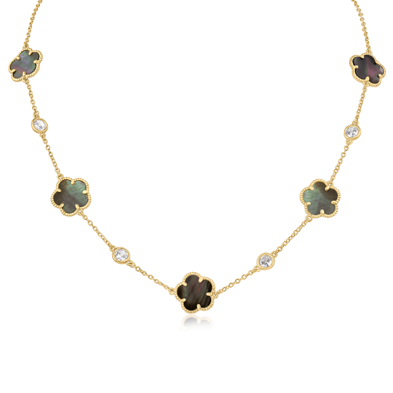 Alternating Clover Necklace