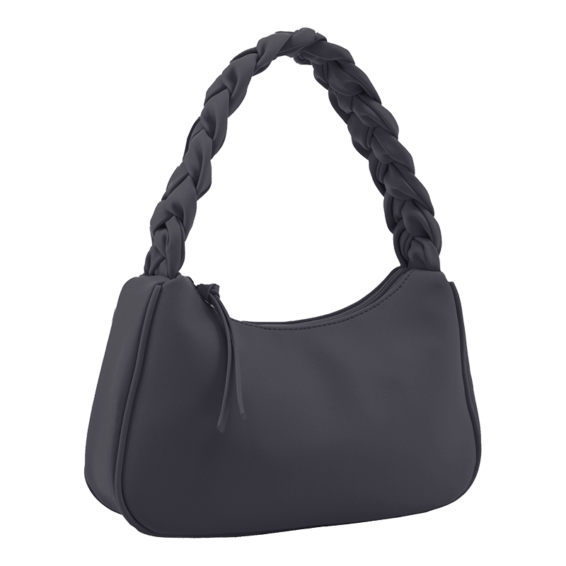 Nora Braided Handle Shoulder Bag