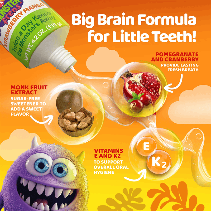 Kids Toothpaste with Xylitol & HAP, Strawberry Mango