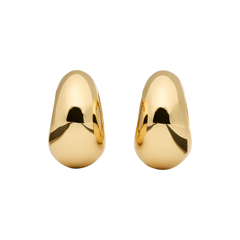 Sculpted Spade Statement Huggies