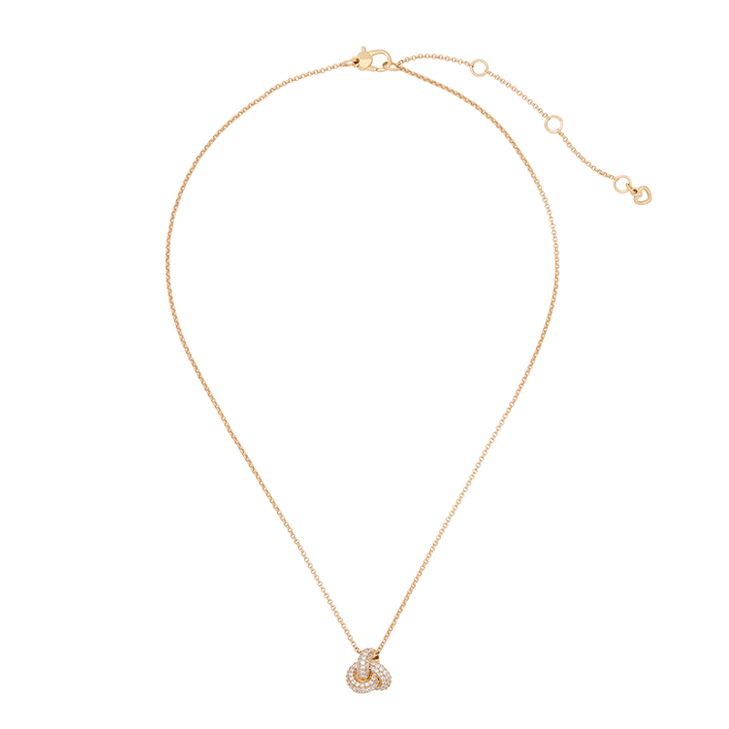 Double Knot pave pendant