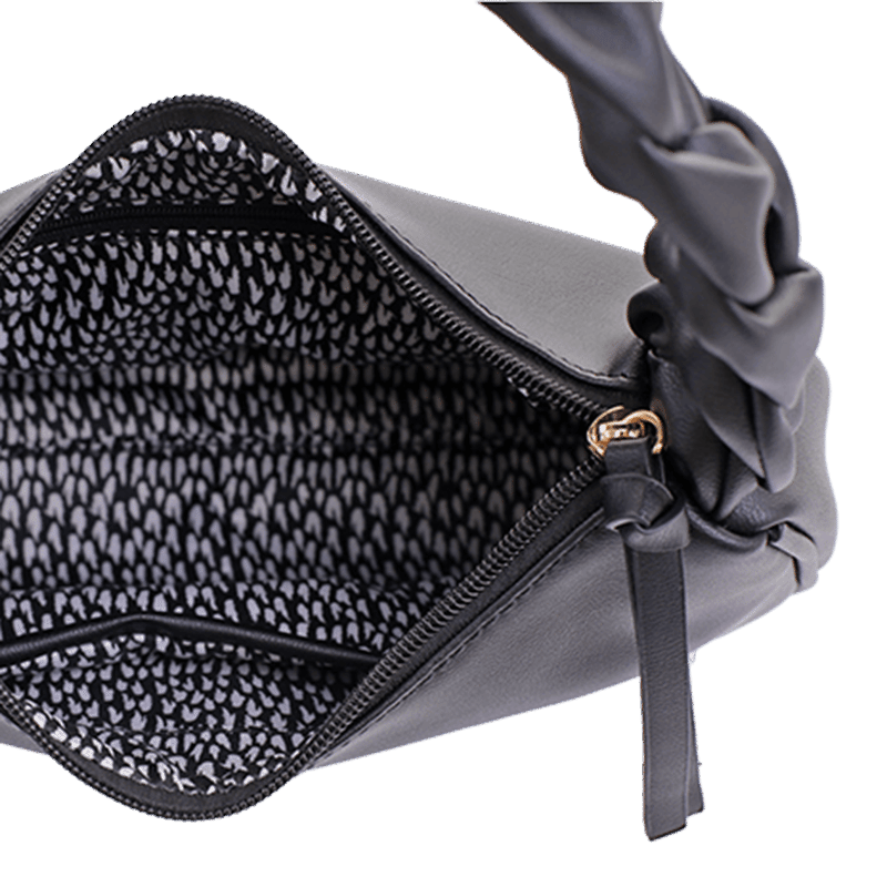 Nora Braided Handle Shoulder Bag