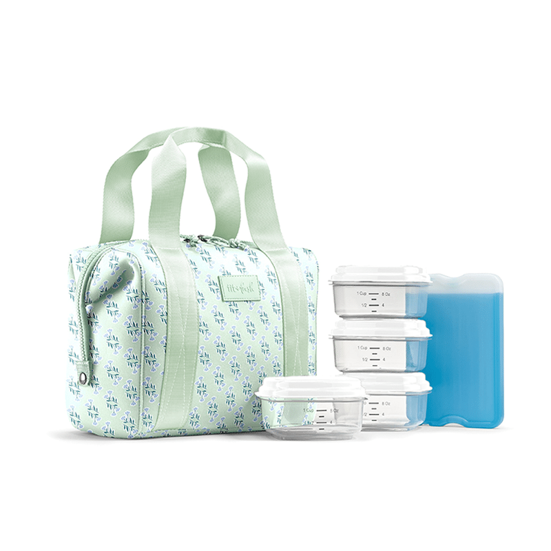 Remi Bag - Sage Flower Block