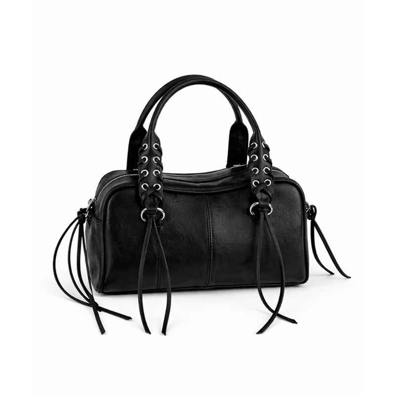 Faux Leather Shoulder Bag