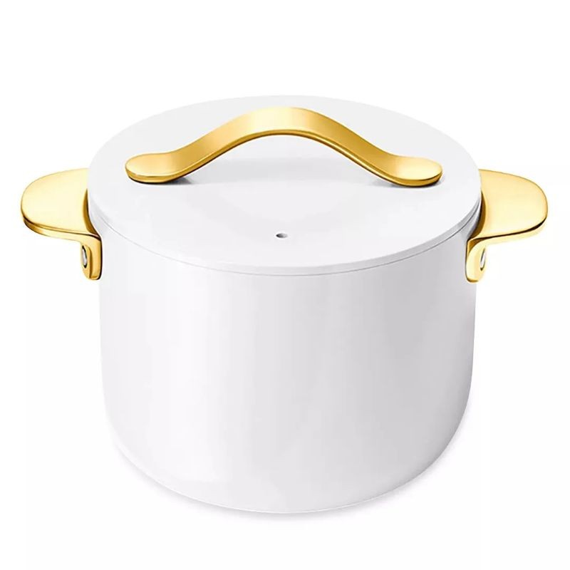 Non-Stick 2QT Petite Cooker with Lid - Iconic White