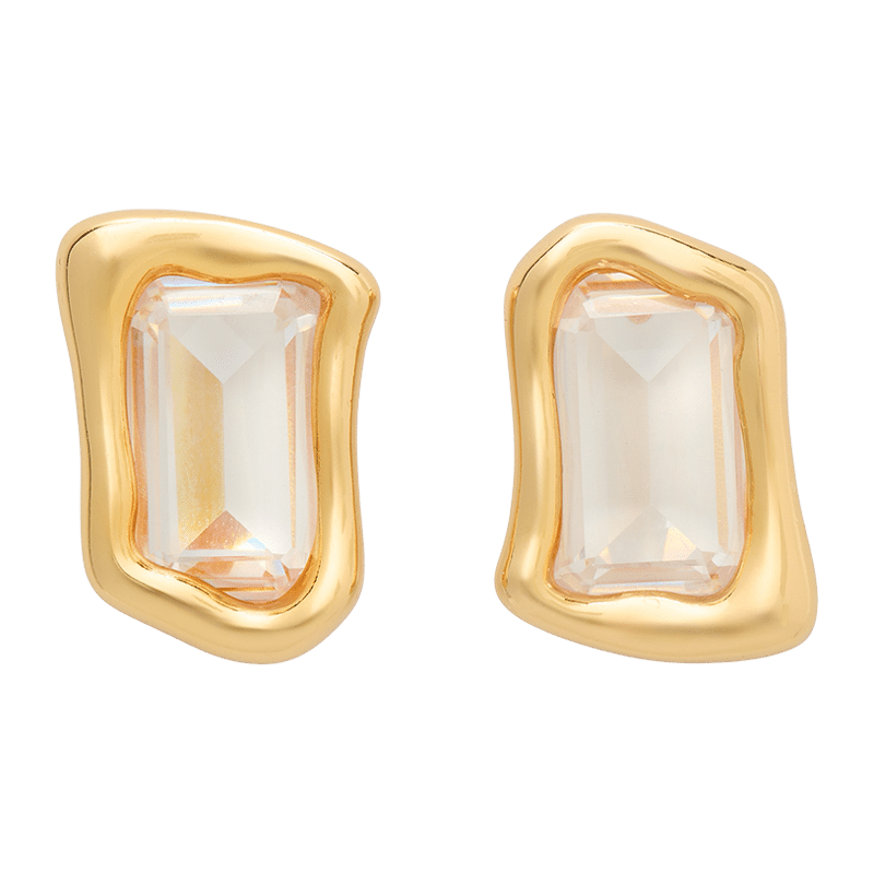 Molten Glass Statement Studs