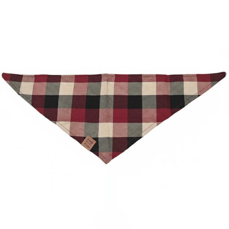 Fetchin' Flannel Dog Bandana - S/M