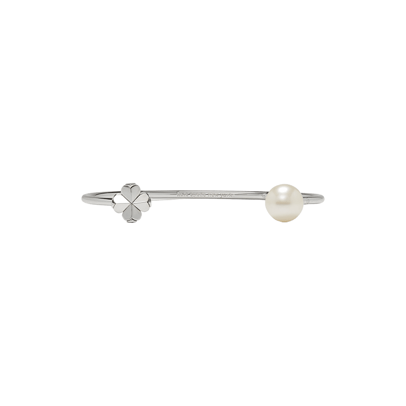 Spade Flower Pearl Cuff
