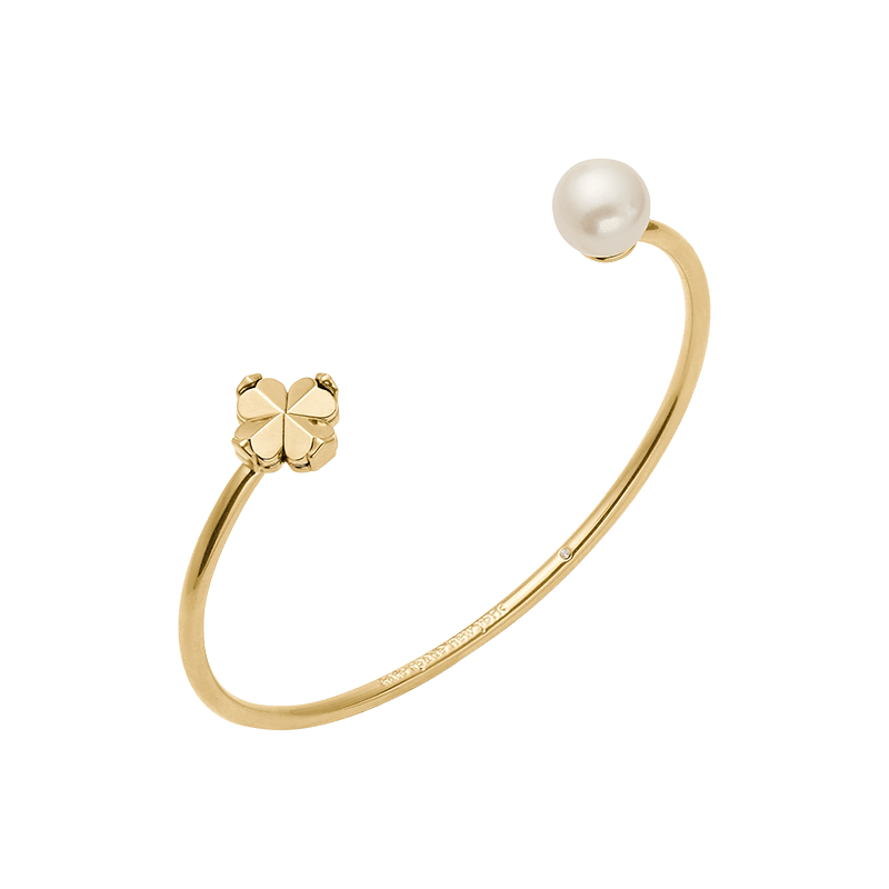 Spade Flower Pearl Cuff