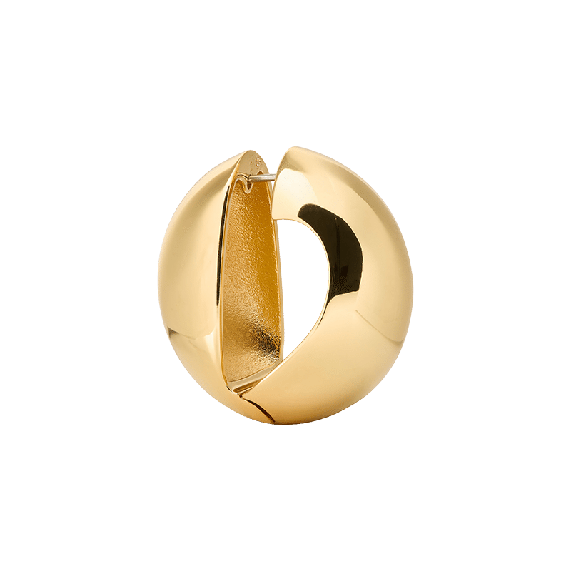 Sculpted Spade Statement Huggies