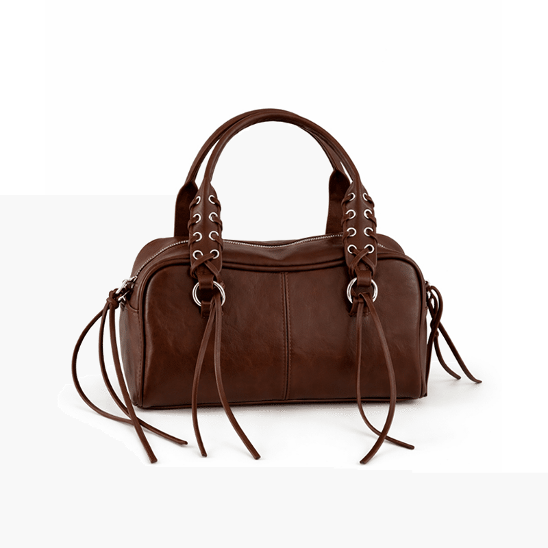 Faux Leather Shoulder Bag