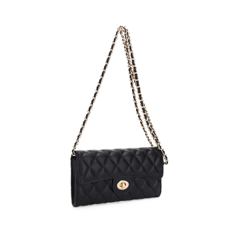 Amber Quilted Crossbody Wallet
