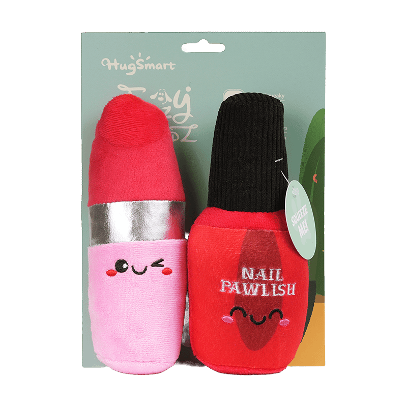 Makeup Collection Nail Polish & Lipstick Dog Toy