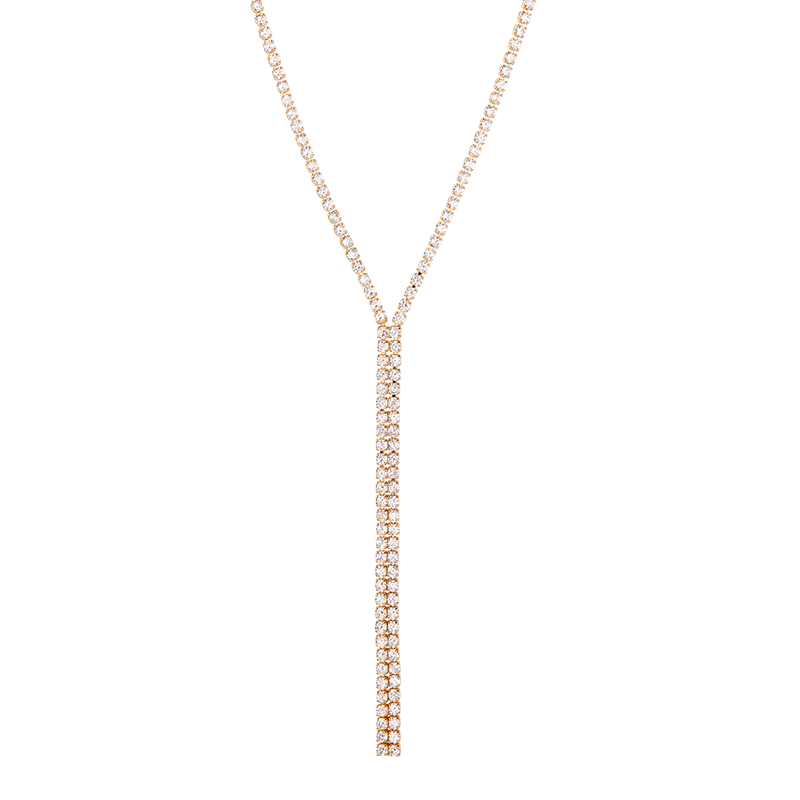 Isabella Lariat Tennis Necklace