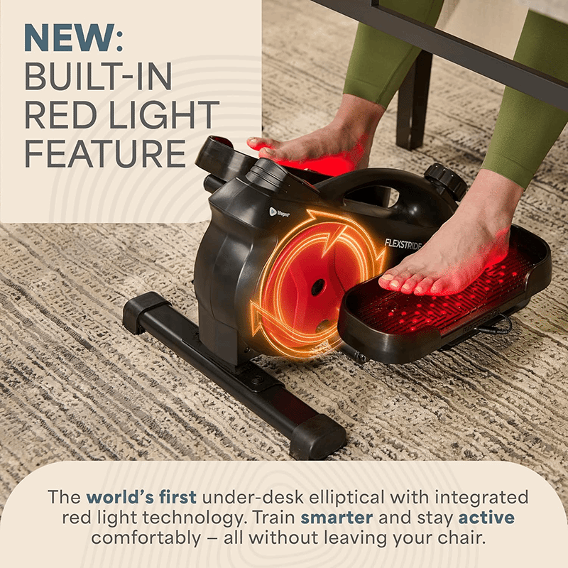 FlexStrideRed Elliptical Machine with Red Light Therapy
