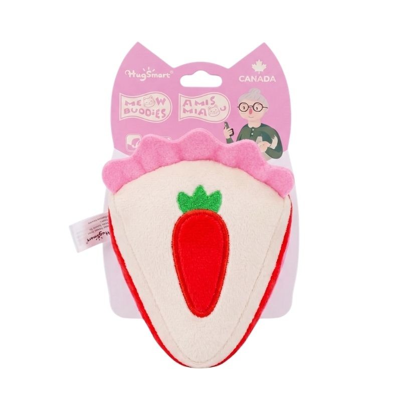 Kitten Party Strawberry Cake Cat Toy