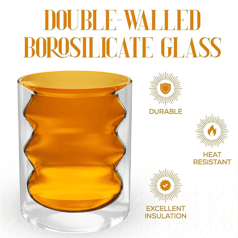 10oz Double Wall Bubble Glasses (2 Pack)