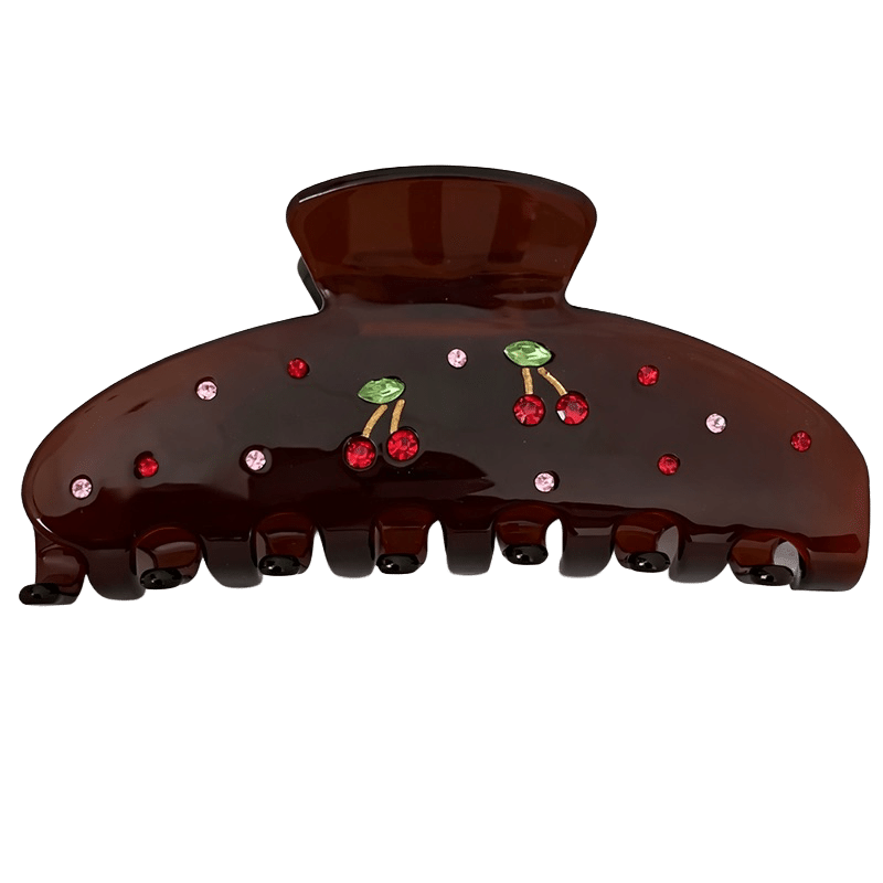 Cherry Hair Claw Clips
