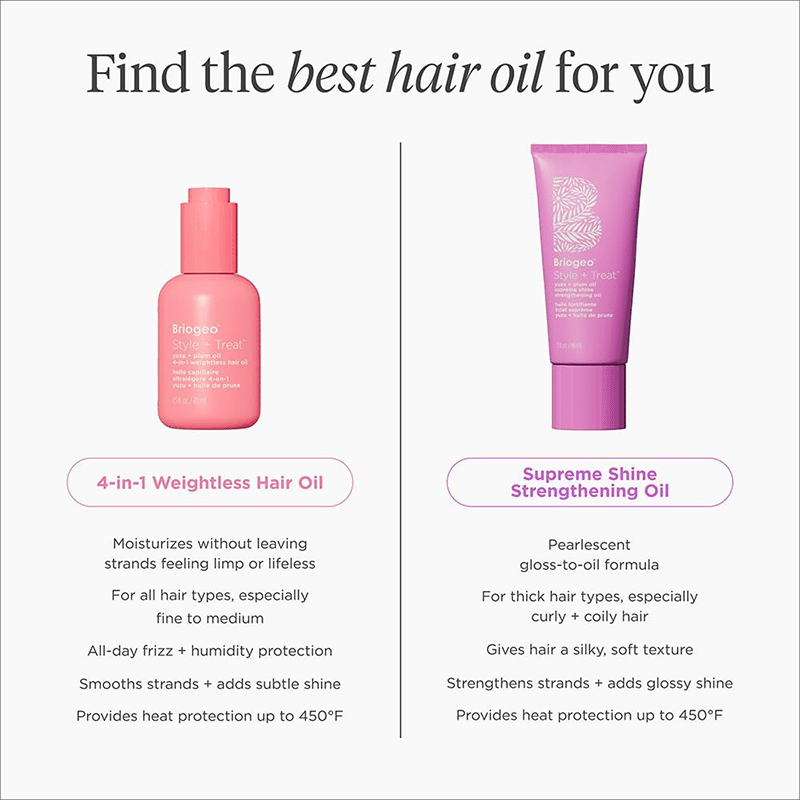 Style + Treat™ Yuzu + Plum Oil 4-in-1 Weightless Hair Oil