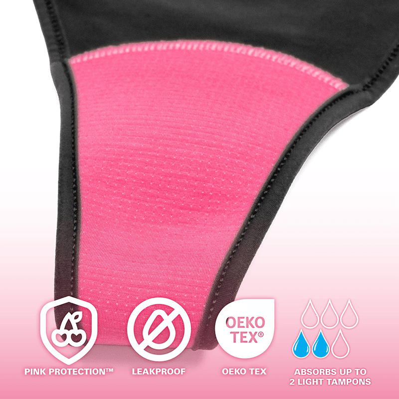 Ultra Smooth Lace Leakproof Dipped Thong Liner (3 Pack)