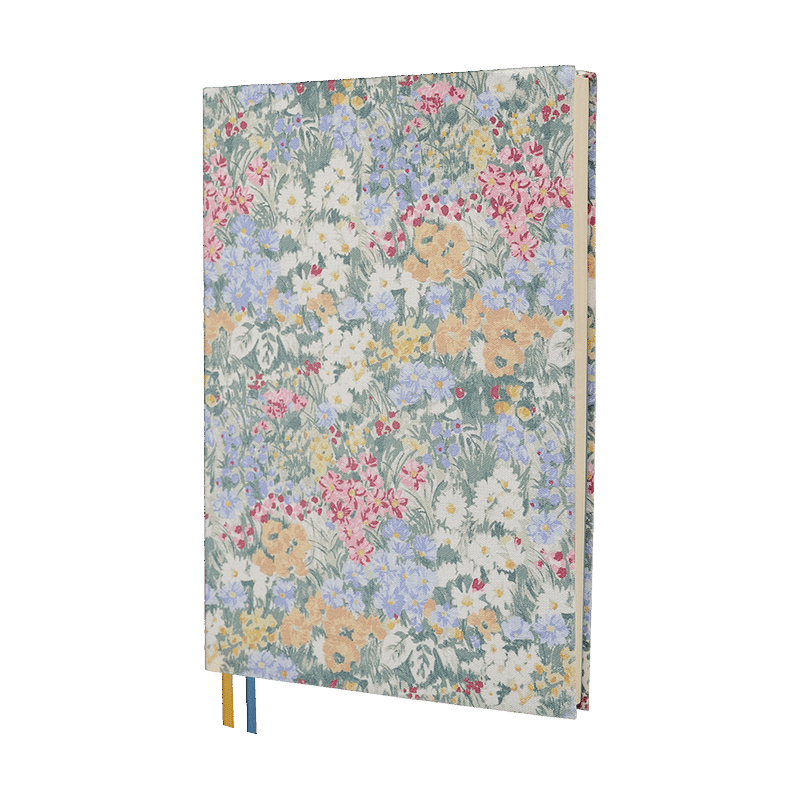 A5 Linen Cover Notebook Classic Florals
