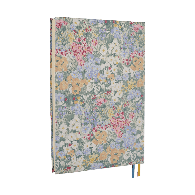 A5 Linen Cover Notebook Classic Florals