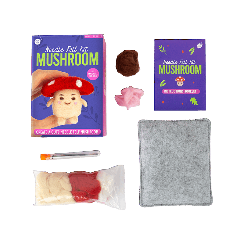 Mushroom Needle Felt Kit