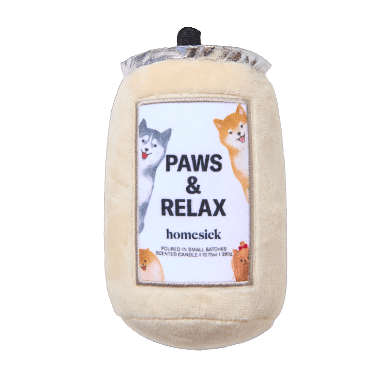 Paws & Relax Candle Plush Dog Toy