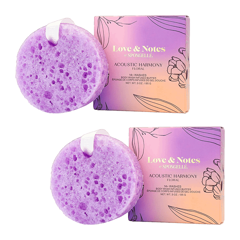 Spongellé Love & Notes Acoustic Harmony Body Buffer