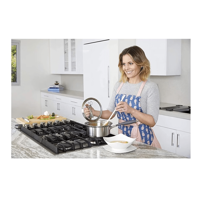 8" Stainless Steel Saute Pan with Glass Lid