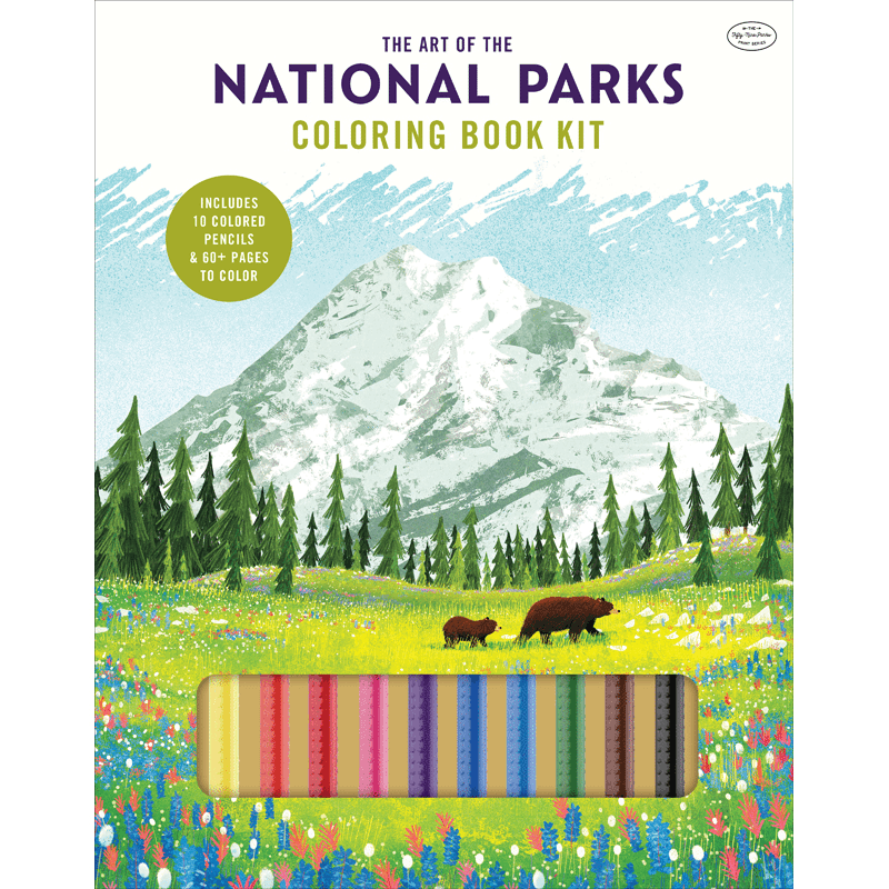 The Art of National Parks Coloring Book Kit