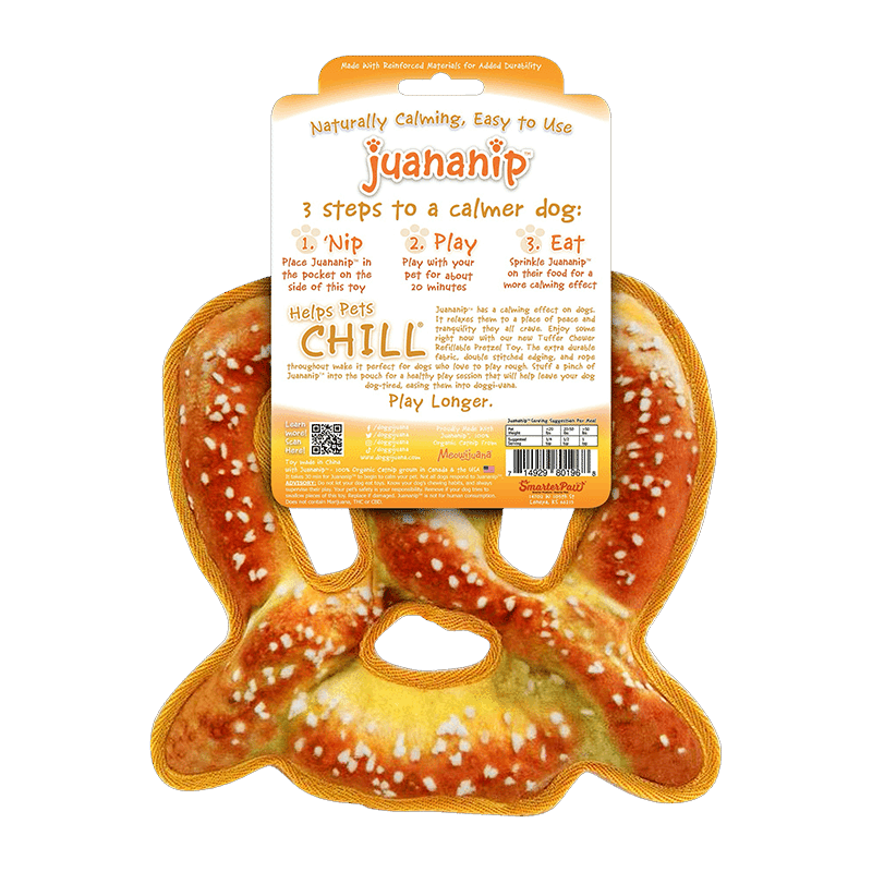 Tuffer Chewer Twisted Pretzel Refillable Dog Toy