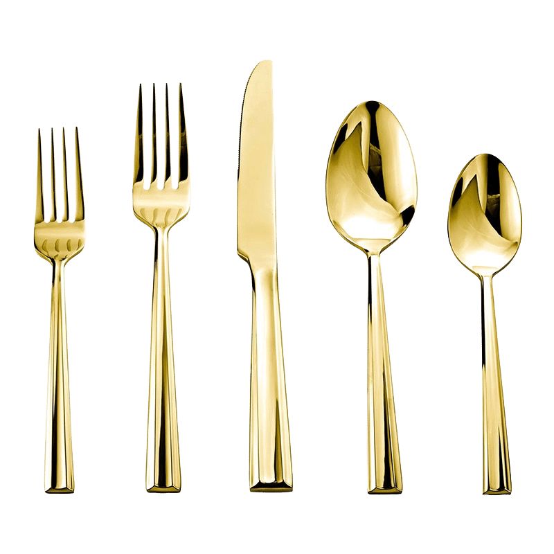20 Piece Gold Flatware Set