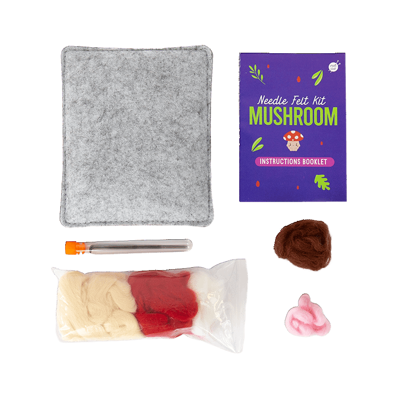 Mushroom Needle Felt Kit