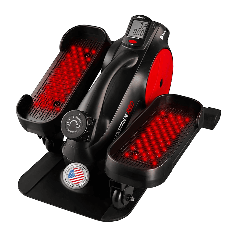 FlexStrideRed Elliptical Machine with Red Light Therapy