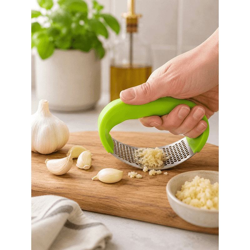 Stainless Steel Rolling Garlic Press
