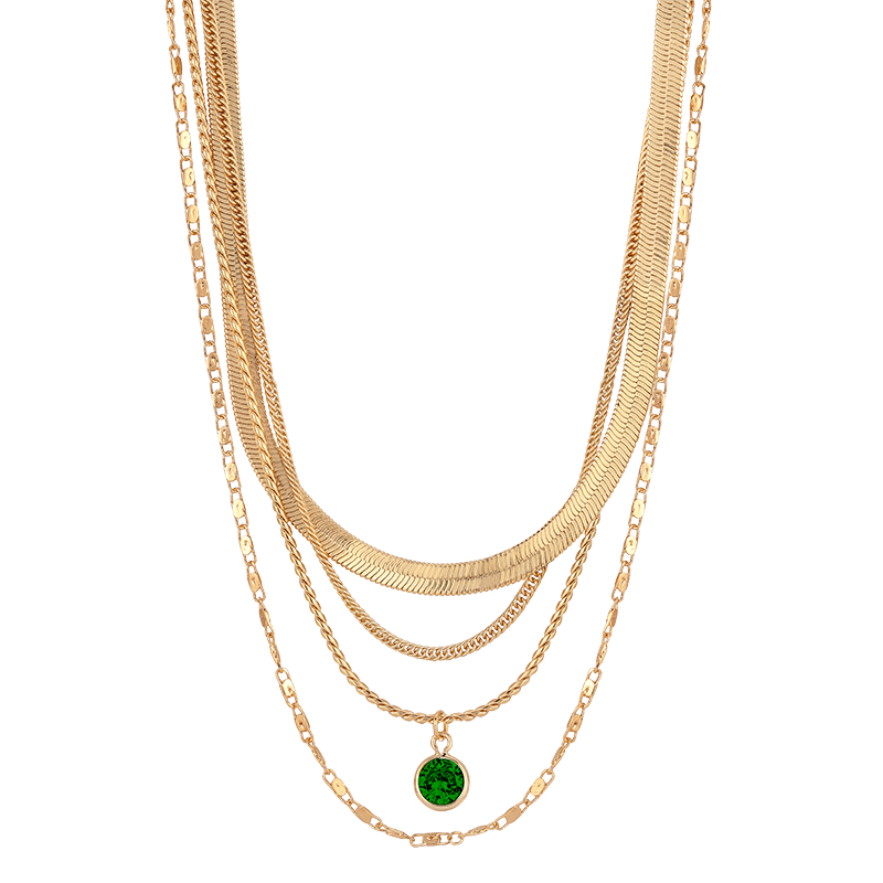 All the Chains 18K Gold Plated Layered Necklace