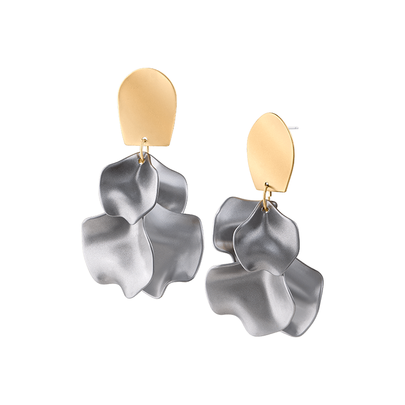 Ginkgo Leaf Flutter Drop Earrings