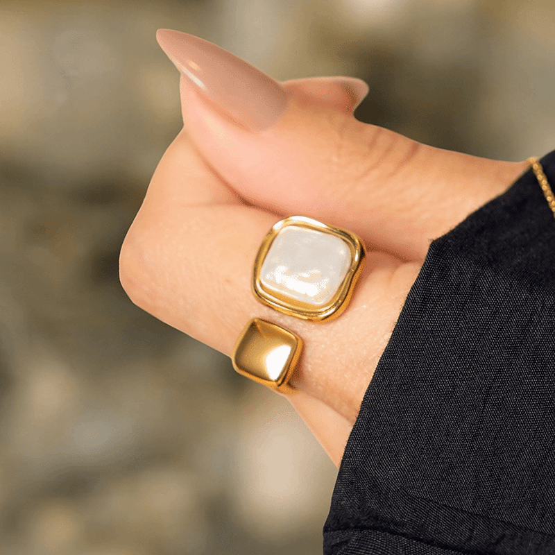 18K Gold Plated Icon Ring