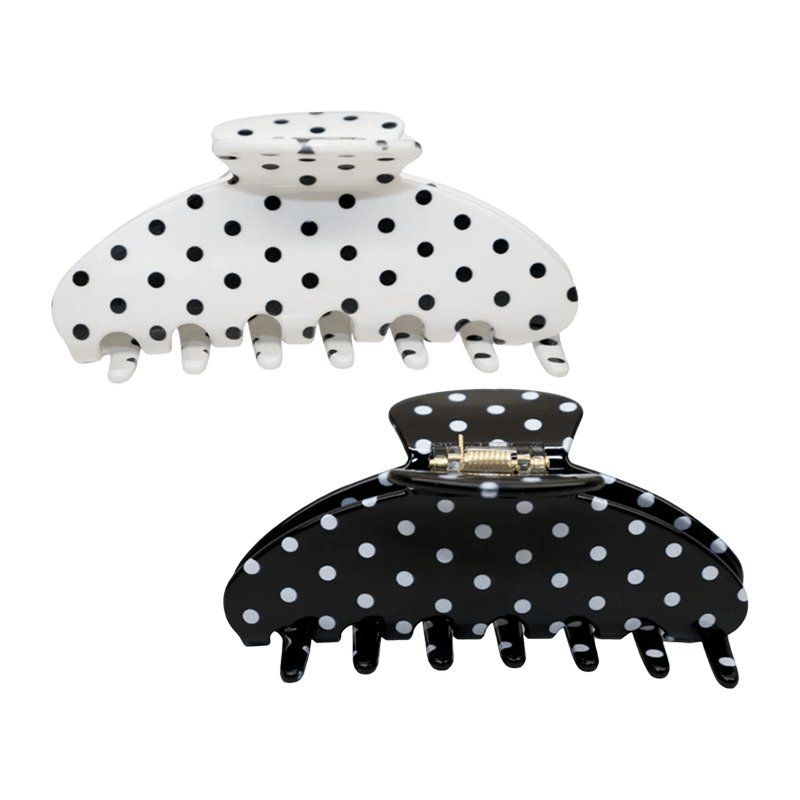 Polka Dot Hair Claws