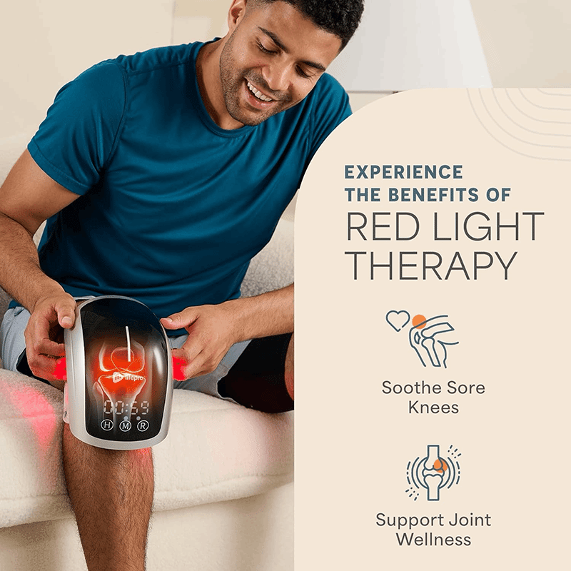 BioRecover Pro Light Therapy Knee Massager with Heat
