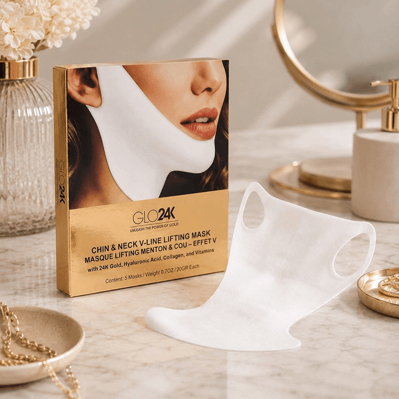 24K Gold & Collagen Neck Lifting Mask