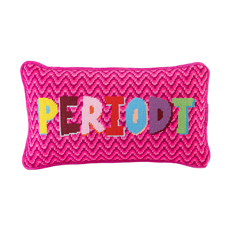 Periodt Needlepoint Pillow