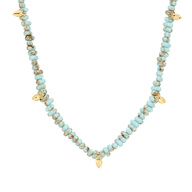 Athena Beaded Charm Necklace